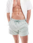 Abercrombie & Fitch 5inch pull on swim shorts in light blue