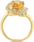 Фото #4 товара EFFY® Citrine (3-1/10 ct. t.w.) & Diamond (1/5 ct. t.w.) Swirl Ring in 14k Gold