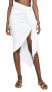 Фото #1 товара Just BEE Queen Women's Tulum Cover Up Skirt Swimwear White Size Small