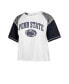 Women's White Penn State Nittany Lions Serenity Gia Cropped T-shirt