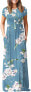 AUSELILY Women's Maxi Dress, Short Sleeves, Loose, Casual, Long, with Pockets