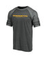 Men's Heather Gray Washington Football Team True Classics Tri-Blend Foundation Block Raglan T-shirt