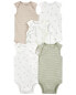 Фото #2 товара Baby 5-Pack Animal Tank Bodysuits NB