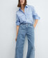 ფოტო #4 პროდუქტის Women's Pockets Detail Loose Cargo Jeans