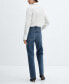 ფოტო #2 პროდუქტის Women's Mid-Rise Straight Jeans