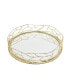 Фото #2 товара Round Mirror Tray Mesh Design, 14" x 2"