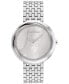 ფოტო #1 პროდუქტის Women's 2H Quartz Silver-Tone Stainless Steel Bracelet Watch 34mm