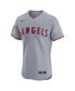 ფოტო #2 პროდუქტის Men's Gray Los Angeles Angels Road Vapor Premier Elite Patch Jersey