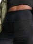 ASOS DESIGN legging with high waist in matte sheen in black