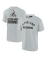Фото #1 товара Men's and Women's Gray Cleveland Browns Super Soft Short Sleeve T-shirt