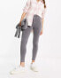 Pull&Bear super skinny high waisted jeans in grey