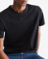 Фото #6 товара Men's Smooth Cotton Solid V-Neck T-Shirt