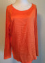 Фото #2 товара Polo Ralph Lauren Women's Rounded Neck Long Sleeve Blouse Orange L