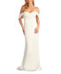 ფოტო #3 პროდუქტის Women's Amishta Off-The-Shoulder Crepe Gown