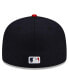 Фото #2 товара Men's Navy, Red Cleveland Guardians 2023 Jackie Robinson Day 59FIFTY Fitted Hat