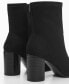 ფოტო #3 პროდუქტის Women's Round-Toe Heeled Ankle Boots
