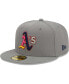 Фото #4 товара Men's Gray Oakland Athletics Color Pack 59FIFTY Fitted Hat