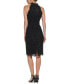 ფოტო #2 პროდუქტის Women's Halter Mock Neck Sheath Dress