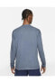 M Ny Ls Dye Erkek Mavi T-shirt - Cz9695-437