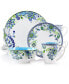 Фото #6 товара Mandala Concord 16 Piece Round Porcelain Dinnerware Set, Service for 4