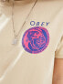 Фото #5 товара Obey unisex panther ying yang short sleeve t-shirt in beige