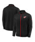 Men's Black Detroit Red Wings Authentic Pro Locker Room Full-Zip Jacket