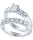 Diamond Bridal Set (1/5 ct. t.w.) in Sterling Silver