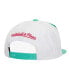 Фото #2 товара Mitchell Ness Men's White/Turquoise San Antonio Spurs Waverunner Snapback Hat