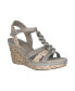 Фото #1 товара Women's Oliza Memory Foam Platform Wedge Sandals