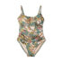 Фото #4 товара Women's Tropical Floral Print Shirred Medium Coverage One Piece Swimsuit - Kona