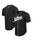 Men's Black Army Black Knights Mesh Full-Button Replica Baseball Jersey