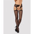 Фото #5 товара Чулки с поясом Obsessive Garter stockings S232 S/M/L Чёрный