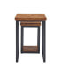Claremont Rustic Wood Nesting End Tables Set
