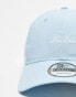 New Era script branded 9twenty cap in bright blue