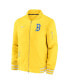 Men's Gold Boston Red Sox City Connect Authentic Collection Game Time Bomber Full-Zip Jacket