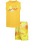 ფოტო #1 პროდუქტის Little Boys Hazy Rays Tank Top & Printed Mesh Shorts, 2 Piece Set