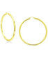 ფოტო #1 პროდუქტის Round Polished Large Hoop Earrings, 70mm, Created for Macy's