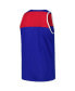 Men's Royal and Red New England Patriots Heritage Colorblock Tank Top