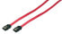 Фото #1 товара LogiLink SATA 0.3m - 0.3 m - SATA II - Male/Male - Red - Straight - Straight