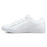 Puma Smash V2 Leather Lace Up Womens White Sneakers Casual Shoes 365208-04