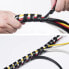 D-Line CTW2.5B Kabelspirale, Kabel-Spiralschlauch, hochwertiges Kabelmanagement, Spiral-Kabelschlauch dehnbar für 10–40mm breite Kabelbündel - Länge 2,5m - Schwarz