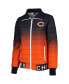 Women's Navy, Orange Chicago Bears Color Block Full-Zip Puffer Jacket