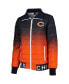 Фото #3 товара Women's Navy, Orange Chicago Bears Color Block Full-Zip Puffer Jacket