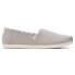 Фото #2 товара TOMS Alpargata Classic Slip On Mens Grey Casual Shoes 10015912T