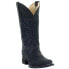 Фото #2 товара Corral Boots All Black TooledInlay Square Toe Cowboy Womens Black Casual Boots