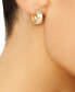 ფოტო #2 პროდუქტის High Polished Wide Chunky Small Huggie Hoop Earrings in 14k Gold