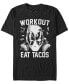 Фото #1 товара Men's Workout Tacos Short Sleeve T-shirt
