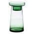 Candleholder 16,5 x 16,5 x 28,5 cm Green Glass
