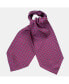 Фото #1 товара Men's Ostuni - Silk Ascot Cravat Tie for Men - Magenta