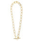 Фото #1 товара Rivka Friedman paper Clip Chain + Cubic Zirconia Toggle Necklace